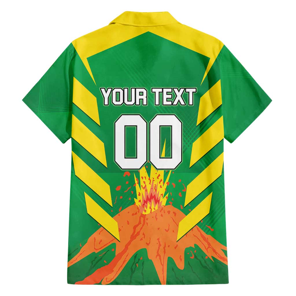 Custom Cricket Windwards Volcanoes Family Matching Off Shoulder Short Dress and Hawaiian Shirt All The Best LAVA Boys