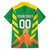Custom Cricket Windwards Volcanoes Family Matching Off Shoulder Short Dress and Hawaiian Shirt All The Best LAVA Boys