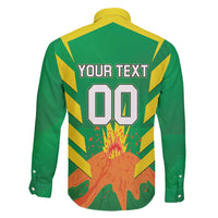 Custom Cricket Windwards Volcanoes Family Matching Off Shoulder Short Dress and Hawaiian Shirt All The Best LAVA Boys