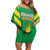 Custom Cricket Windwards Volcanoes Family Matching Off Shoulder Short Dress and Hawaiian Shirt All The Best LAVA Boys