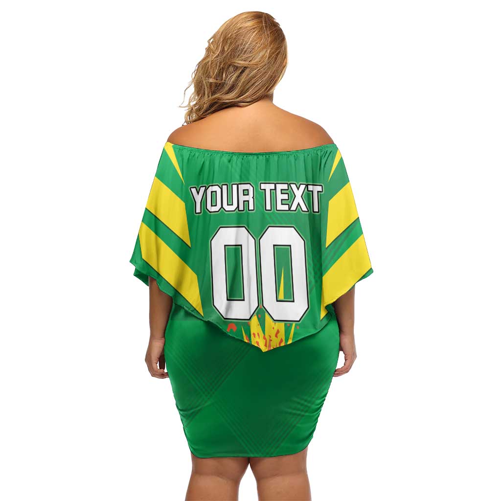 Custom Cricket Windwards Volcanoes Family Matching Off Shoulder Short Dress and Hawaiian Shirt All The Best LAVA Boys