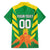 Custom Cricket Windwards Volcanoes Family Matching Short Sleeve Bodycon Dress and Hawaiian Shirt All The Best LAVA Boys