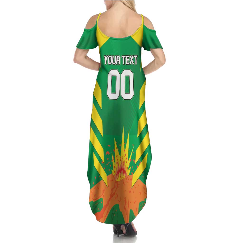 Custom Cricket Windwards Volcanoes Family Matching Summer Maxi Dress and Hawaiian Shirt All The Best LAVA Boys