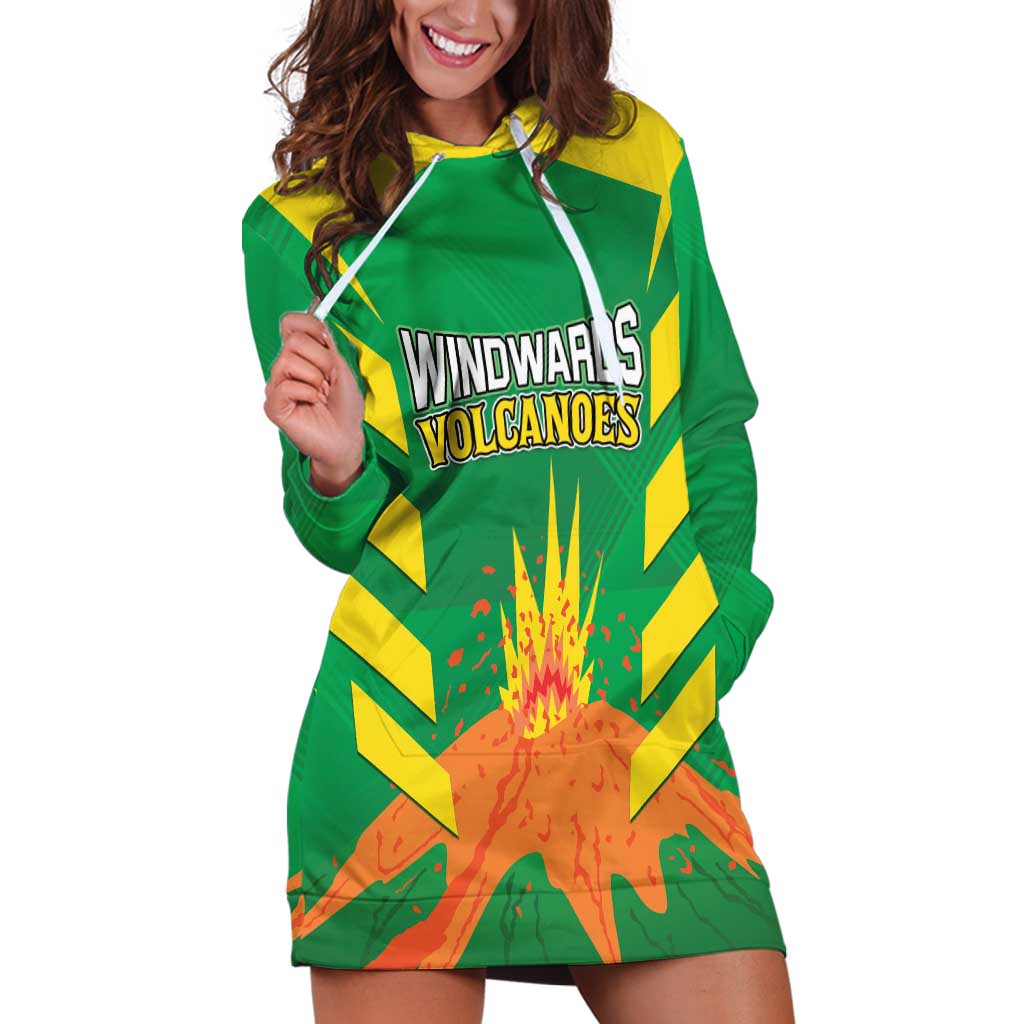 Custom Cricket Windwards Volcanoes Hoodie Dress All The Best LAVA Boys