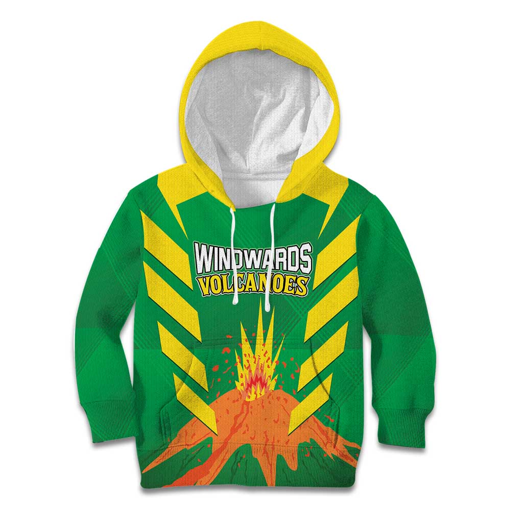Custom Cricket Windwards Volcanoes Kid Hoodie All The Best LAVA Boys