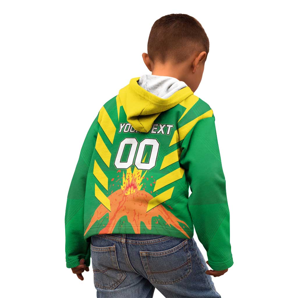 Custom Cricket Windwards Volcanoes Kid Hoodie All The Best LAVA Boys