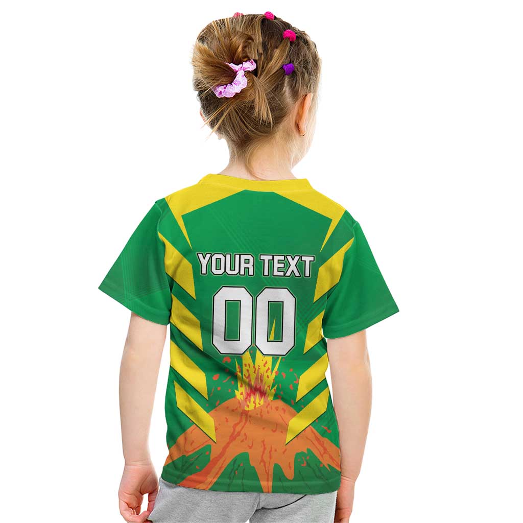 Custom Cricket Windwards Volcanoes Kid T Shirt All The Best LAVA Boys