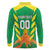 Custom Cricket Windwards Volcanoes Long Sleeve Polo Shirt All The Best LAVA Boys