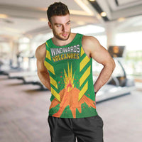Custom Cricket Windwards Volcanoes Men Tank Top All The Best LAVA Boys