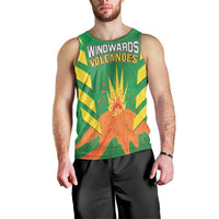 Custom Cricket Windwards Volcanoes Men Tank Top All The Best LAVA Boys