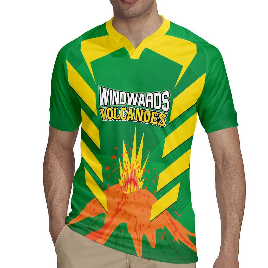 Custom Cricket Windwards Volcanoes Rugby Jersey All The Best LAVA Boys