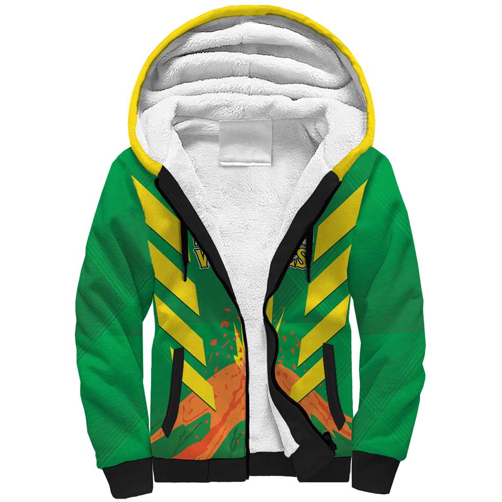 Custom Cricket Windwards Volcanoes Sherpa Hoodie All The Best LAVA Boys