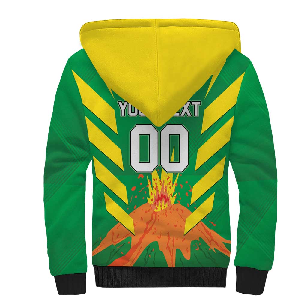 Custom Cricket Windwards Volcanoes Sherpa Hoodie All The Best LAVA Boys