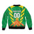 Custom Cricket Windwards Volcanoes Sleeve Zip Bomber Jacket All The Best LAVA Boys