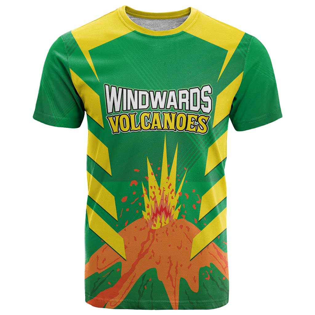 Custom Cricket Windwards Volcanoes T Shirt All The Best LAVA Boys