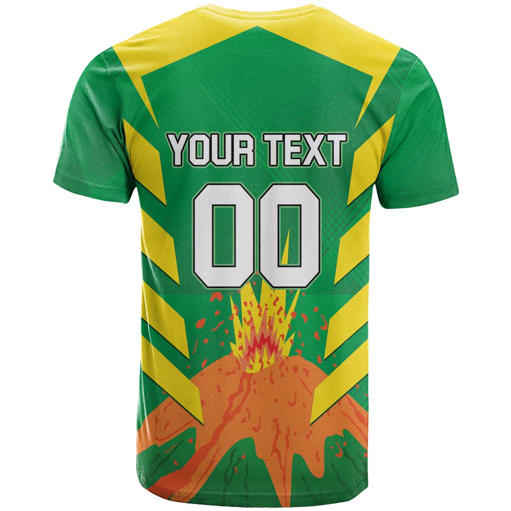Custom Cricket Windwards Volcanoes T Shirt All The Best LAVA Boys