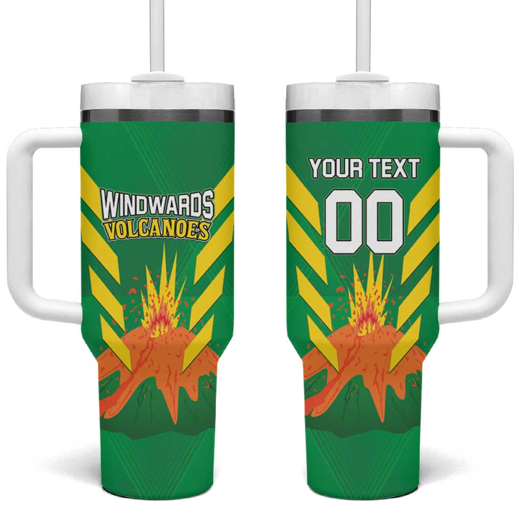 Custom Cricket Windwards Volcanoes Tumbler With Handle All The Best LAVA Boys