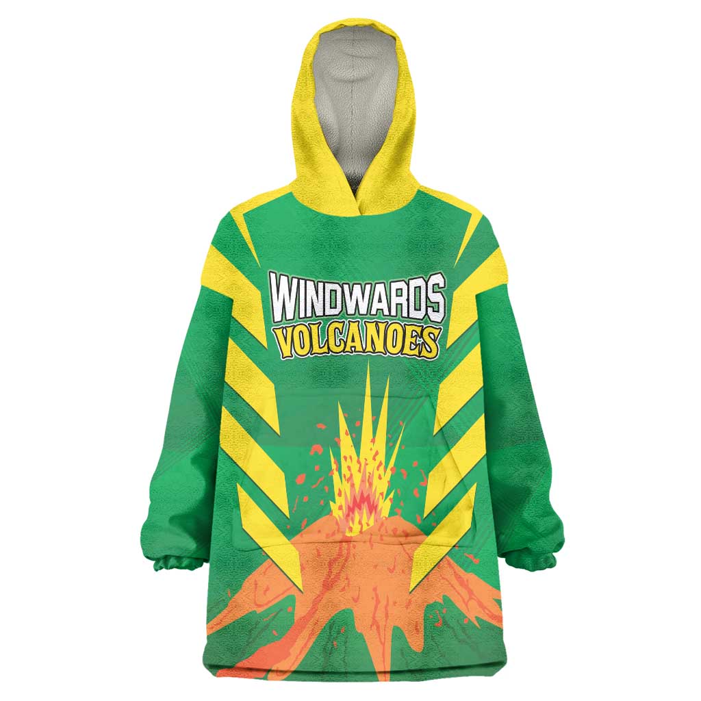 Custom Cricket Windwards Volcanoes Wearable Blanket Hoodie All The Best LAVA Boys