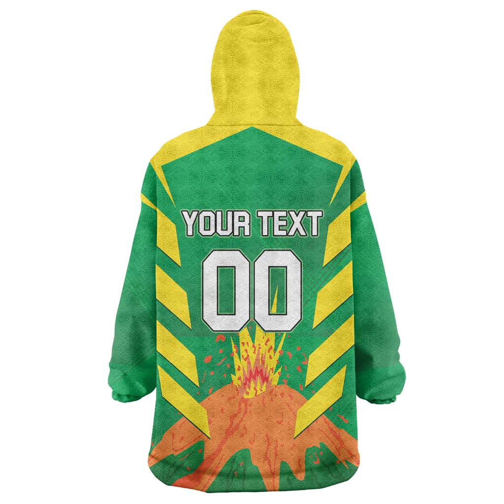Custom Cricket Windwards Volcanoes Wearable Blanket Hoodie All The Best LAVA Boys