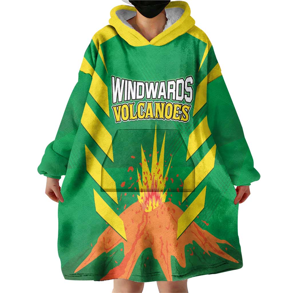 Custom Cricket Windwards Volcanoes Wearable Blanket Hoodie All The Best LAVA Boys