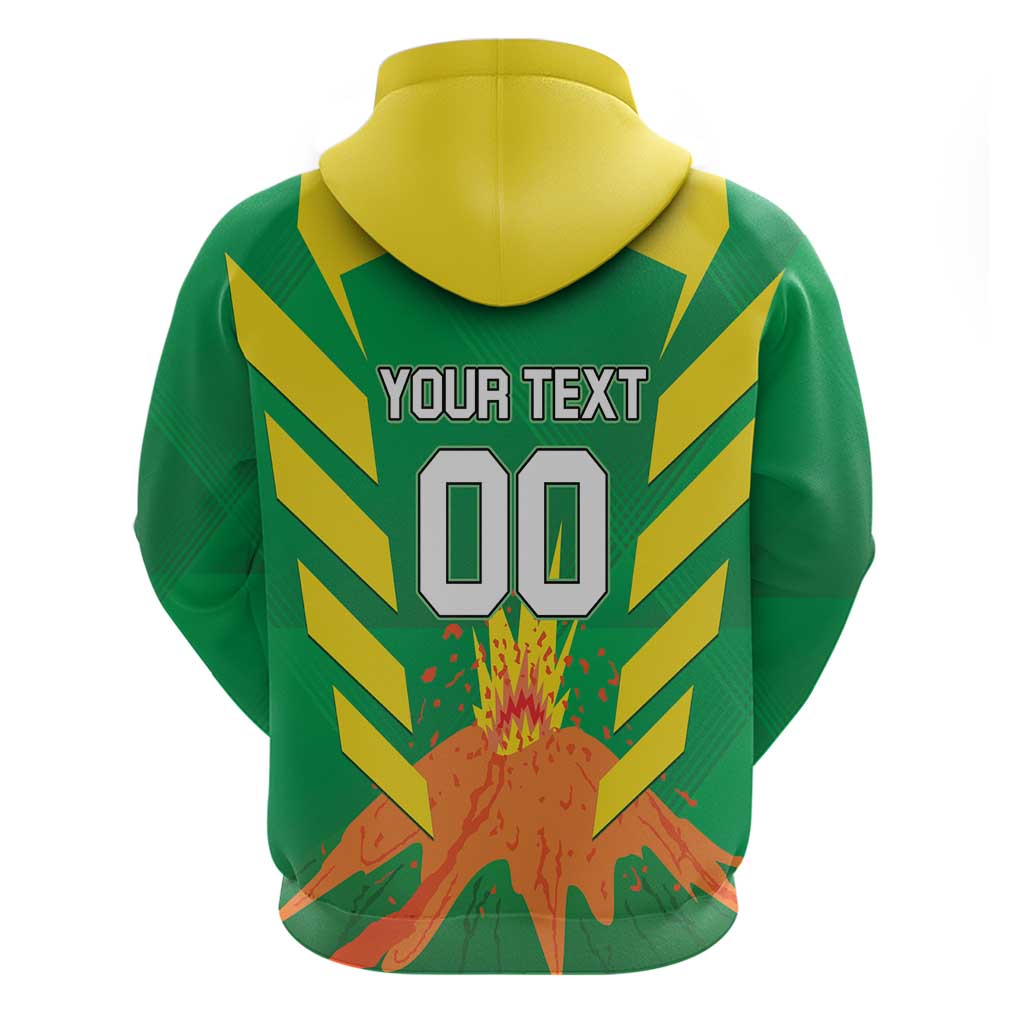 Custom Cricket Windwards Volcanoes Zip Hoodie All The Best LAVA Boys