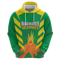 Custom Cricket Windwards Volcanoes Zip Hoodie All The Best LAVA Boys