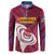 Custom Cricket Leeward Hurricanes Button Sweatshirt Come On Hurricanes Boys