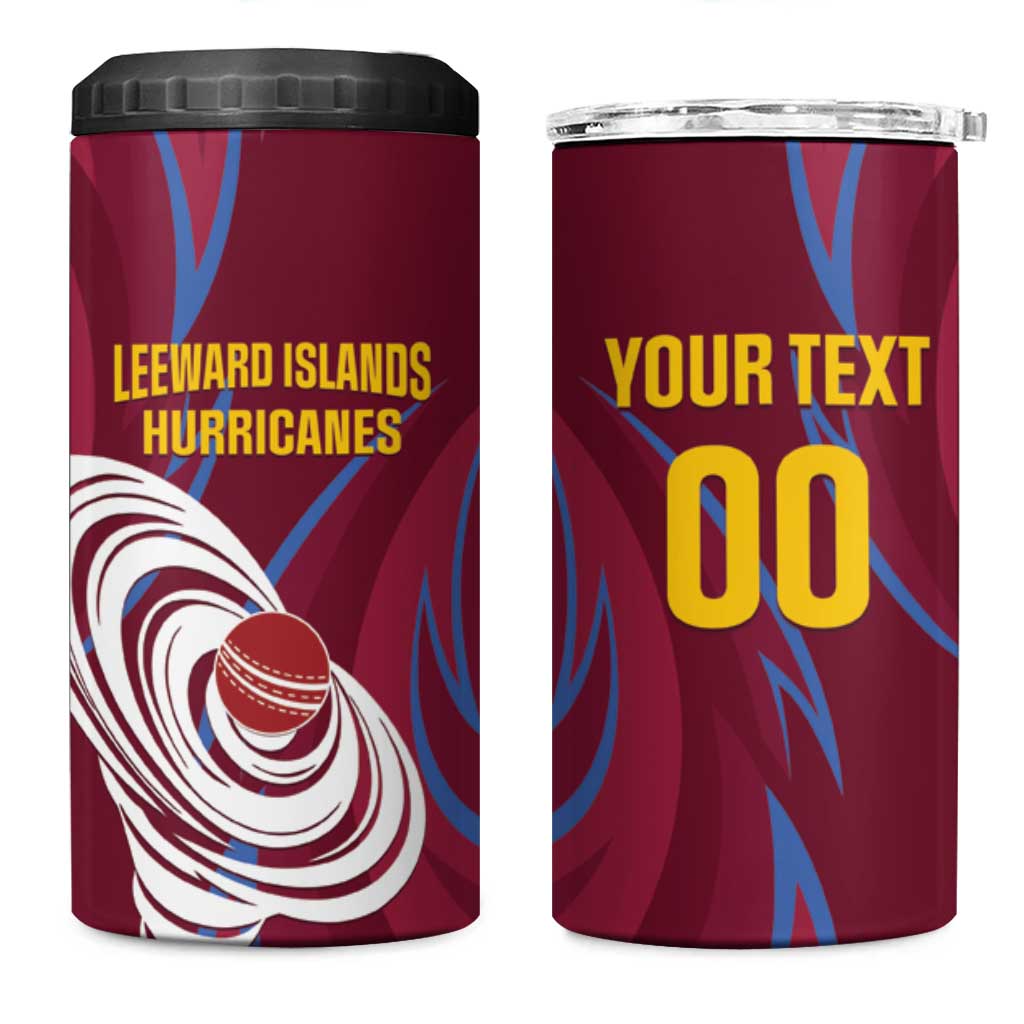 Custom Cricket Leeward Hurricanes 4 in 1 Can Cooler Tumbler Come On Hurricanes Boys