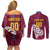 Custom Cricket Leeward Hurricanes Couples Matching Off Shoulder Short Dress and Long Sleeve Button Shirt Come On Hurricanes Boys