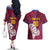 Custom Cricket Leeward Hurricanes Couples Matching Off The Shoulder Long Sleeve Dress and Hawaiian Shirt Come On Hurricanes Boys