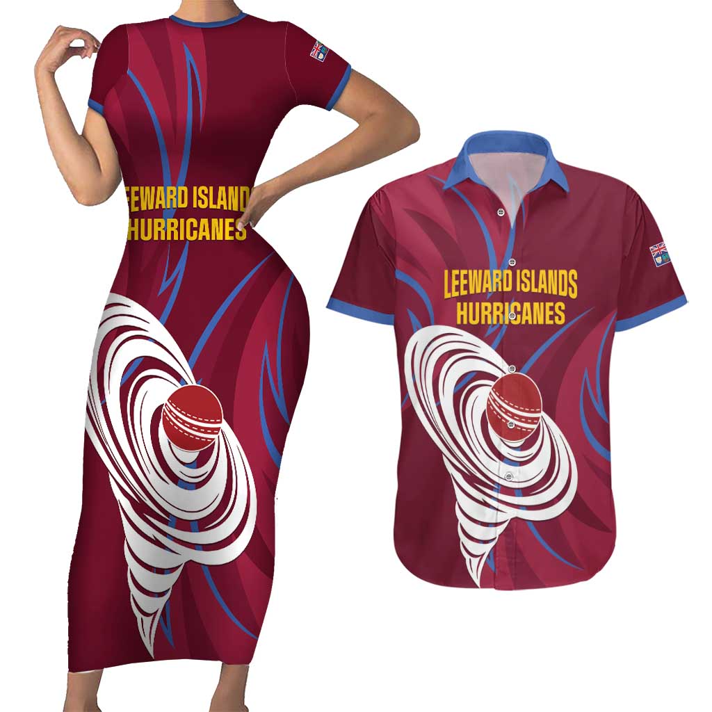 Custom Cricket Leeward Hurricanes Couples Matching Short Sleeve Bodycon Dress and Hawaiian Shirt Come On Hurricanes Boys