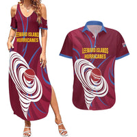 Custom Cricket Leeward Hurricanes Couples Matching Summer Maxi Dress and Hawaiian Shirt Come On Hurricanes Boys