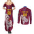 Custom Cricket Leeward Hurricanes Couples Matching Summer Maxi Dress and Long Sleeve Button Shirt Come On Hurricanes Boys