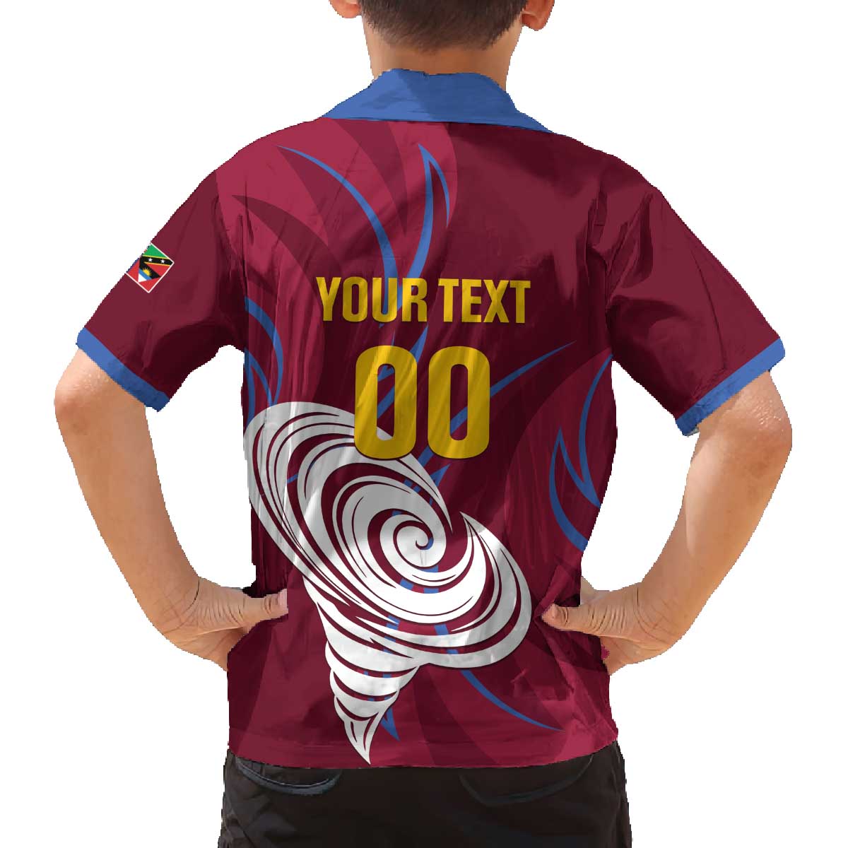 Custom Cricket Leeward Hurricanes Family Matching Off The Shoulder Long Sleeve Dress and Hawaiian Shirt Come On Hurricanes Boys