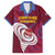 Custom Cricket Leeward Hurricanes Family Matching Off The Shoulder Long Sleeve Dress and Hawaiian Shirt Come On Hurricanes Boys