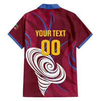 Custom Cricket Leeward Hurricanes Family Matching Off The Shoulder Long Sleeve Dress and Hawaiian Shirt Come On Hurricanes Boys