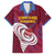 Custom Cricket Leeward Hurricanes Family Matching Off Shoulder Maxi Dress and Hawaiian Shirt Come On Hurricanes Boys