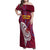 Custom Cricket Leeward Hurricanes Family Matching Off Shoulder Maxi Dress and Hawaiian Shirt Come On Hurricanes Boys