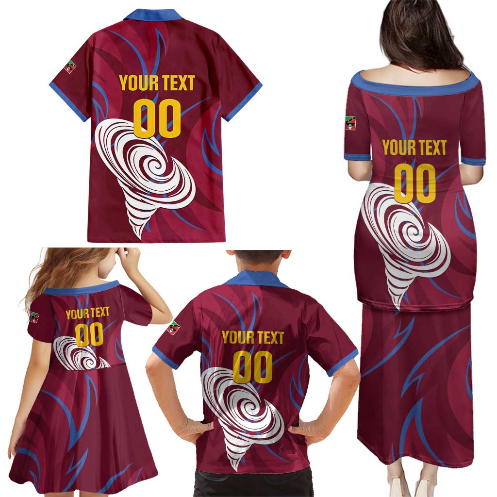 Custom Cricket Leeward Hurricanes Family Matching Puletasi and Hawaiian Shirt Come On Hurricanes Boys