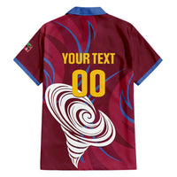 Custom Cricket Leeward Hurricanes Family Matching Short Sleeve Bodycon Dress and Hawaiian Shirt Come On Hurricanes Boys