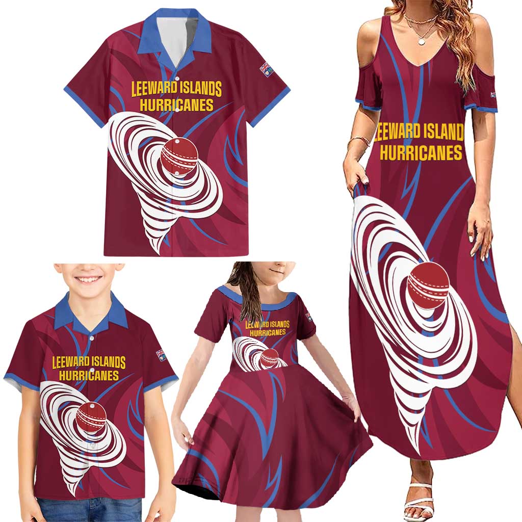 Custom Cricket Leeward Hurricanes Family Matching Summer Maxi Dress and Hawaiian Shirt Come On Hurricanes Boys