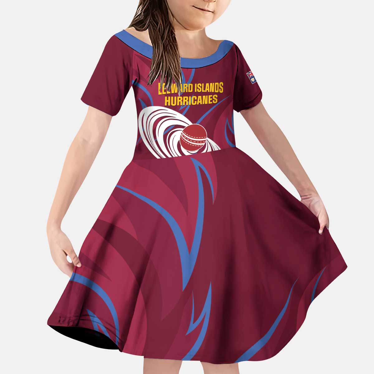 Custom Cricket Leeward Hurricanes Kid Short Sleeve Dress Come On Hurricanes Boys