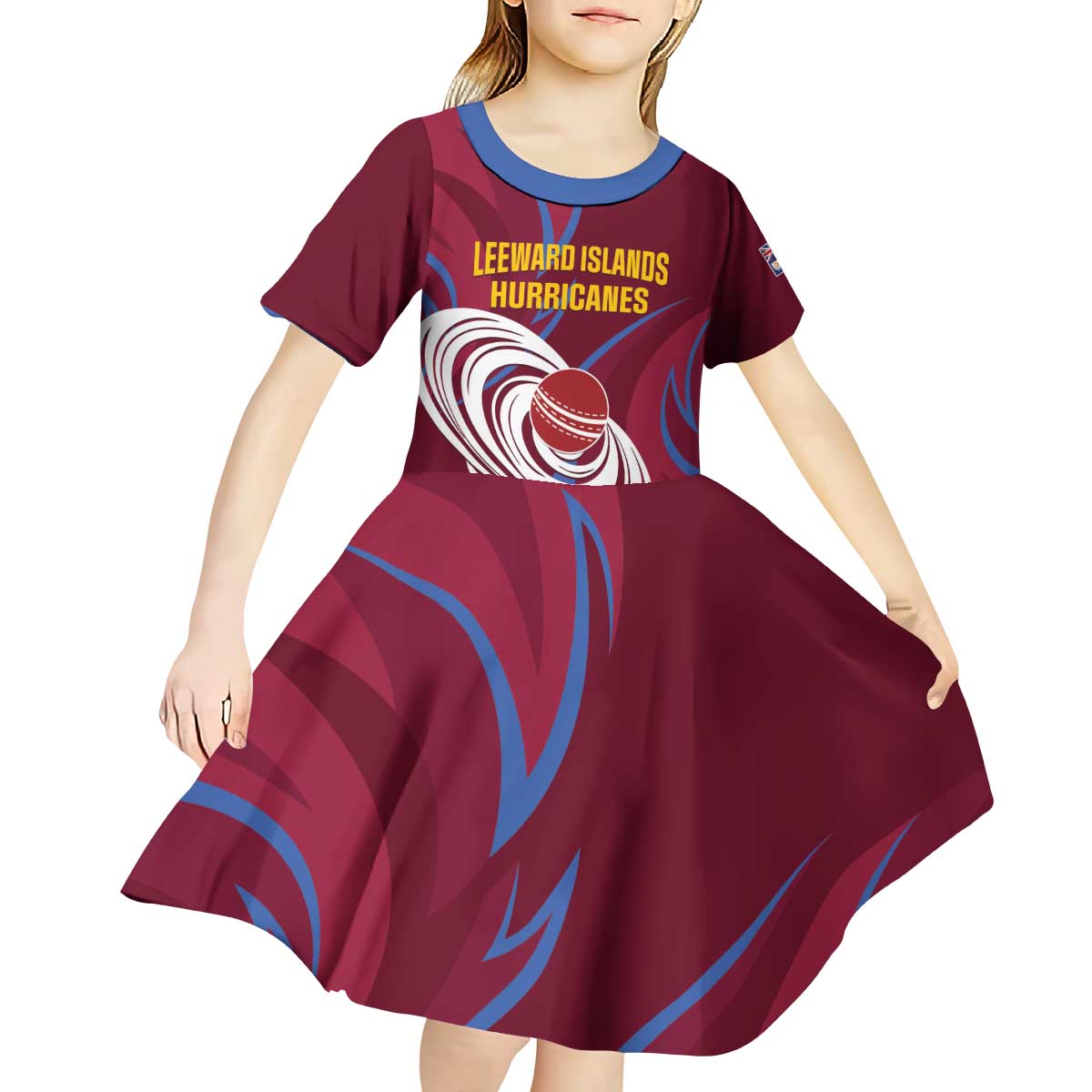 Custom Cricket Leeward Hurricanes Kid Short Sleeve Dress Come On Hurricanes Boys