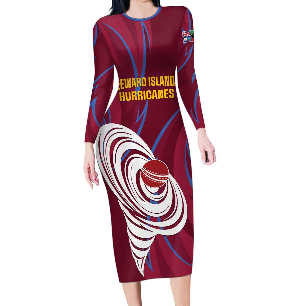 Custom Cricket Leeward Hurricanes Long Sleeve Bodycon Dress Come On Hurricanes Boys