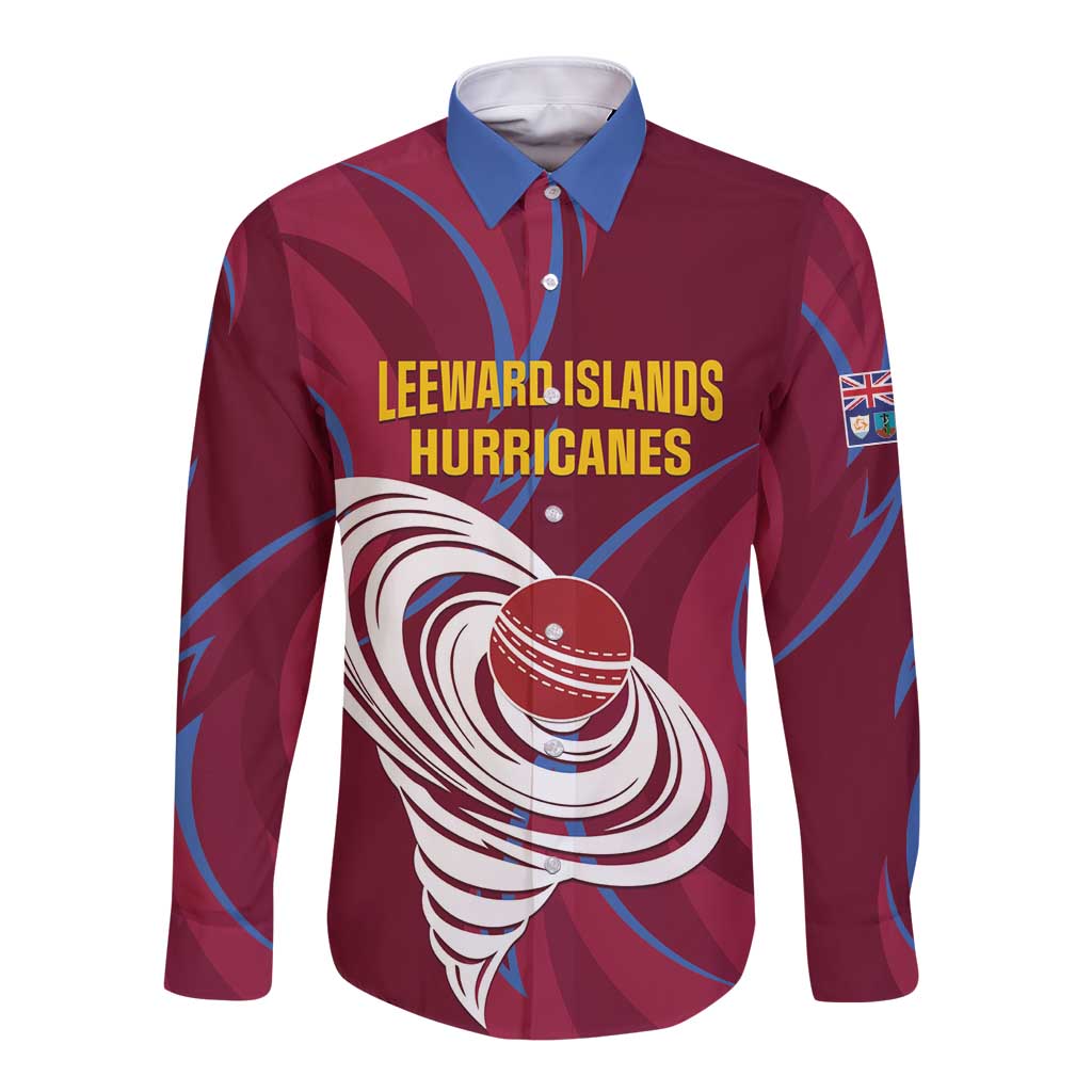 Custom Cricket Leeward Hurricanes Long Sleeve Button Shirt Come On Hurricanes Boys