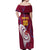 Custom Cricket Leeward Hurricanes Off Shoulder Maxi Dress Come On Hurricanes Boys