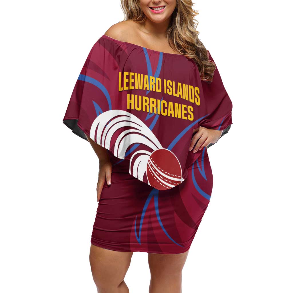 Custom Cricket Leeward Hurricanes Off Shoulder Short Dress Come On Hurricanes Boys