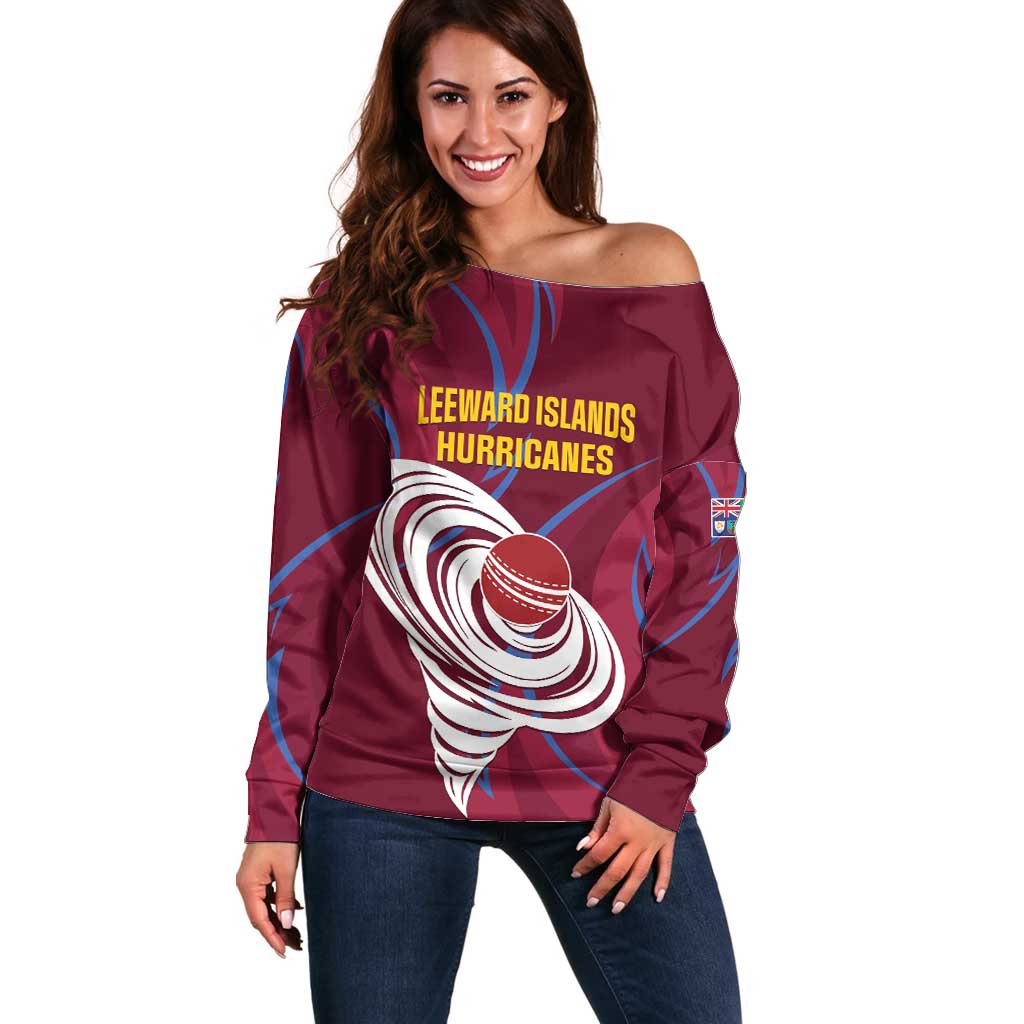 Custom Cricket Leeward Hurricanes Off Shoulder Sweater Come On Hurricanes Boys