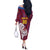 Custom Cricket Leeward Hurricanes Off The Shoulder Long Sleeve Dress Come On Hurricanes Boys
