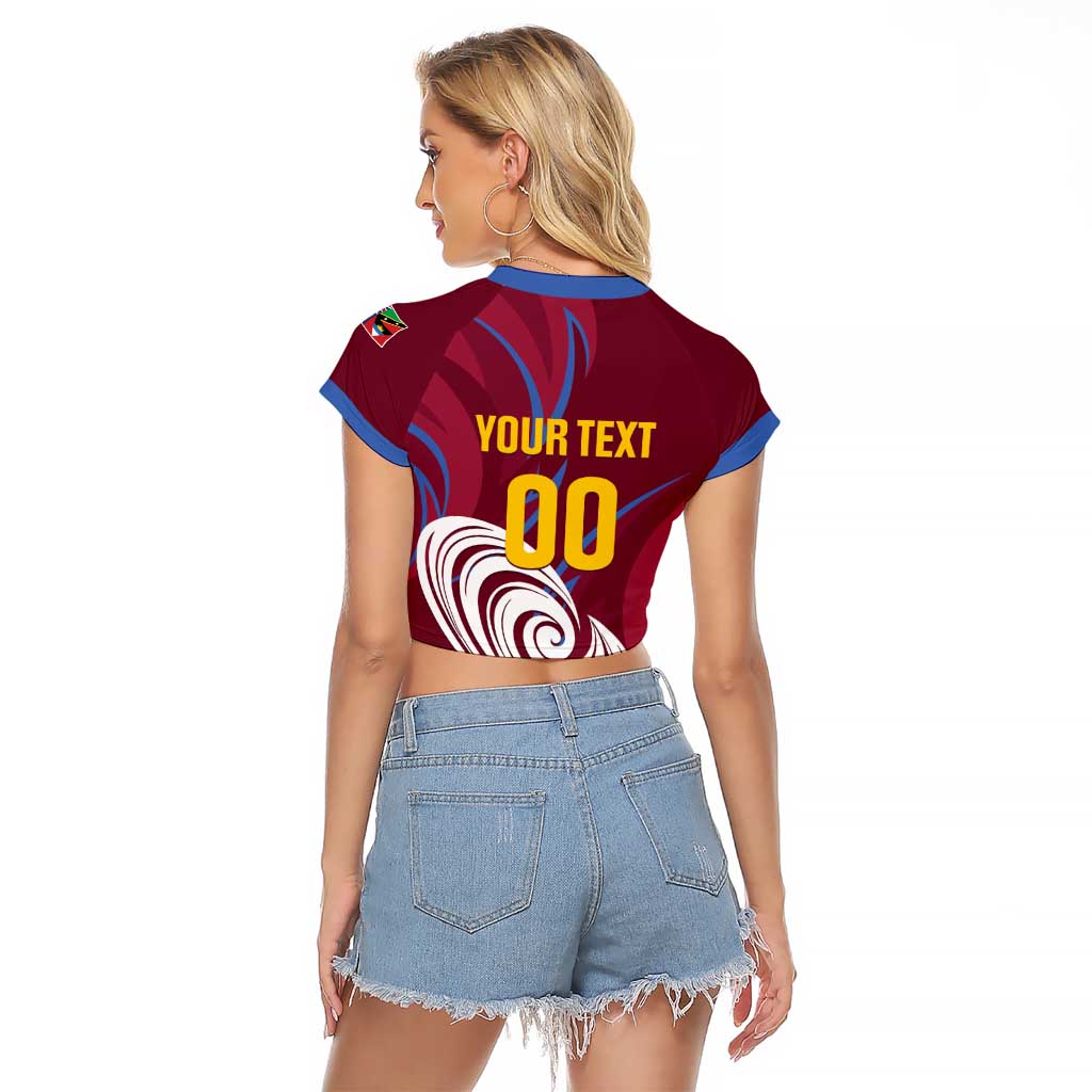 Custom Cricket Leeward Hurricanes Raglan Cropped T Shirt Come On Hurricanes Boys